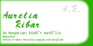 aurelia ribar business card